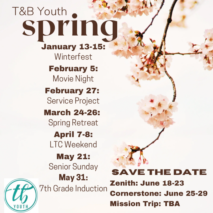 T&B Youth March 2023 Newsletter - Youth Ministry Newsletter
